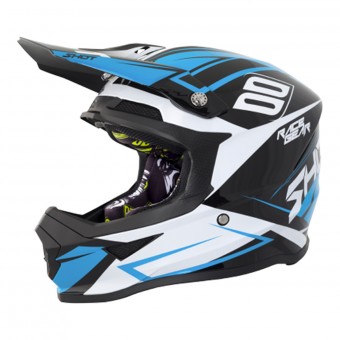 Casque Cross SHOT Furious Alert Black Blue Casque Cross SHOT Furious Alert Black Blue