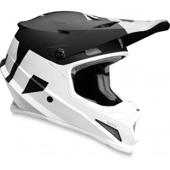 Casque Cross Thor Sector Level Black White Casque Cross Thor Sector Level Black White