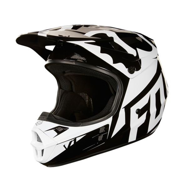FOX V1 Race Black White