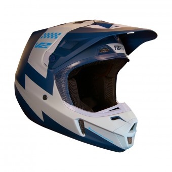 Casque Cross FOX V2 Master Navy Casque Cross FOX V2 Master Navy