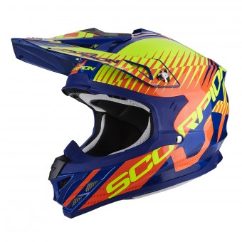 Casque Cross Scorpion VX-15 Air Sin Blue Orange Casque Cross Scorpion VX-15 Air Sin Blue Orange