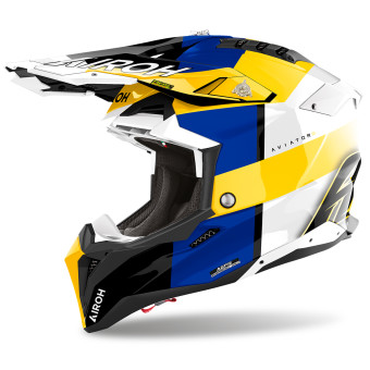 Cross Airoh Aviator 3 Monarch Blue Yellow