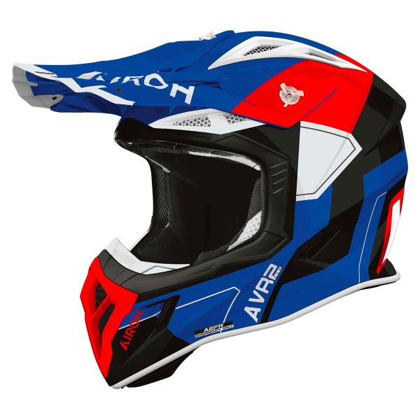 Cross Airoh Aviator Ace 2 Shield Blue Red Gloss