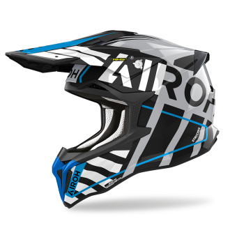 Cross Airoh Strycker Brave Blue Grey