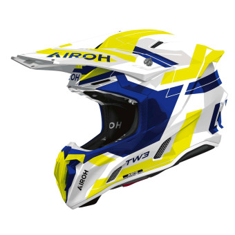 Cross Airoh Twist 3 Dynasty Blue Yellow Gloss