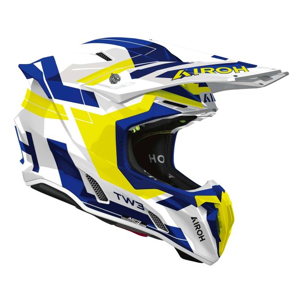 Airoh Twist 3 Dynasty Blue Yellow Gloss