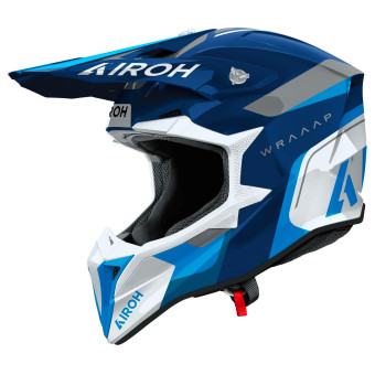 Cross Airoh Wraaap Conquer Blue Gloss