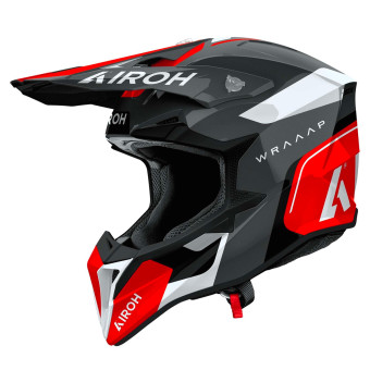 Cross Airoh Wraaap Conquer Red Gloss