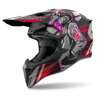 Cross Airoh Wraaap Cyber Red Matt