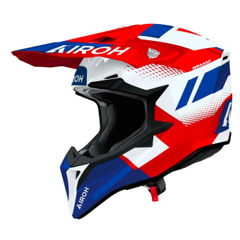 Cross Airoh Wraaap Vision Red Blue Gloss