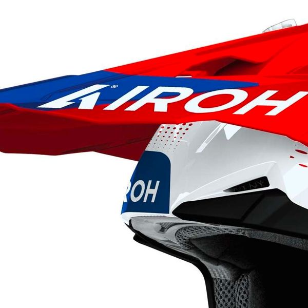 Airoh Wraaap Vision Red Blue Gloss