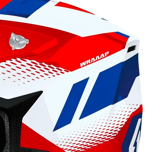 Airoh Wraaap Vision Red Blue Gloss