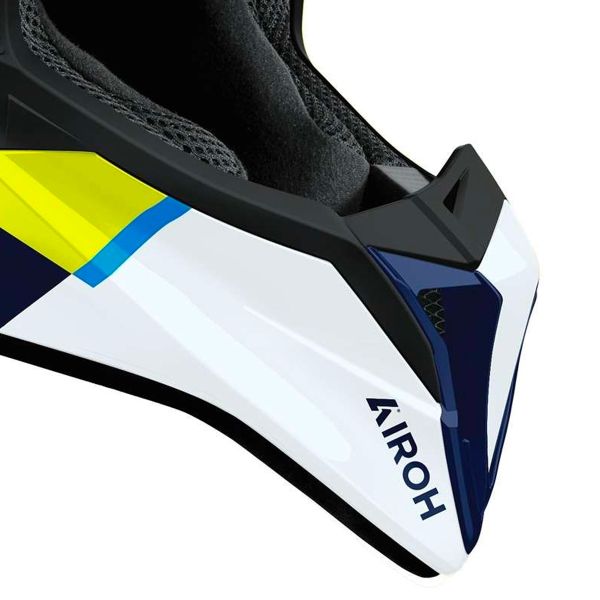 Airoh Wraaap Vision Yellow Blue Gloss