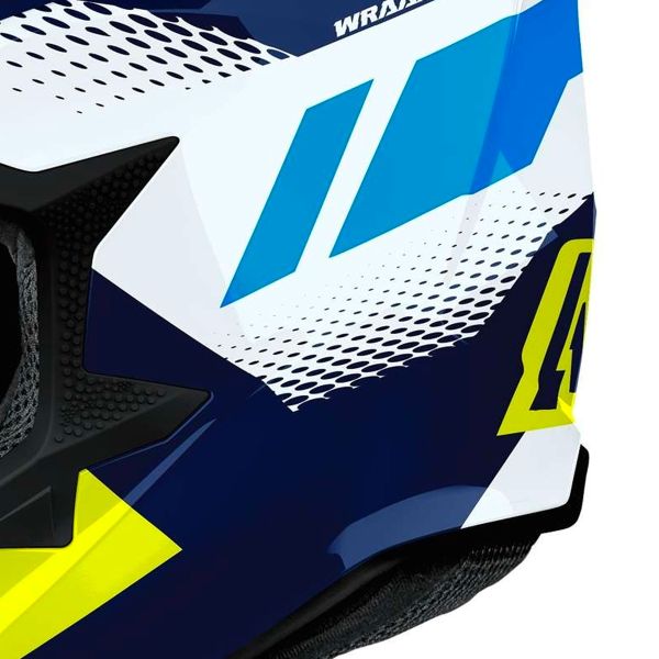 Airoh Wraaap Vision Yellow Blue Gloss