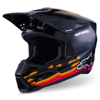 Casque Cross Alpinestars S-M3 Force Schwarz Glossy Casque Cross Alpinestars S-M3 Force Schwarz Glossy