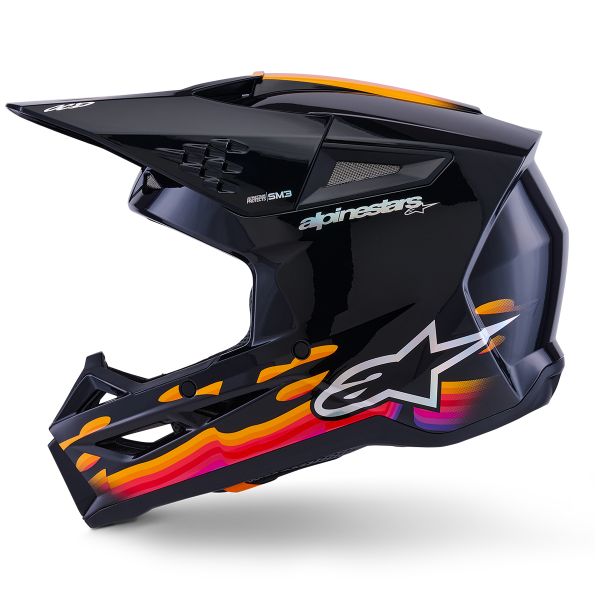 Alpinestars S-M3 Force Schwarz Glossy