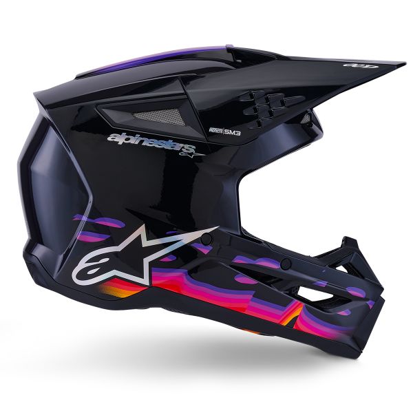 Alpinestars S-M3 Force Schwarz Glossy