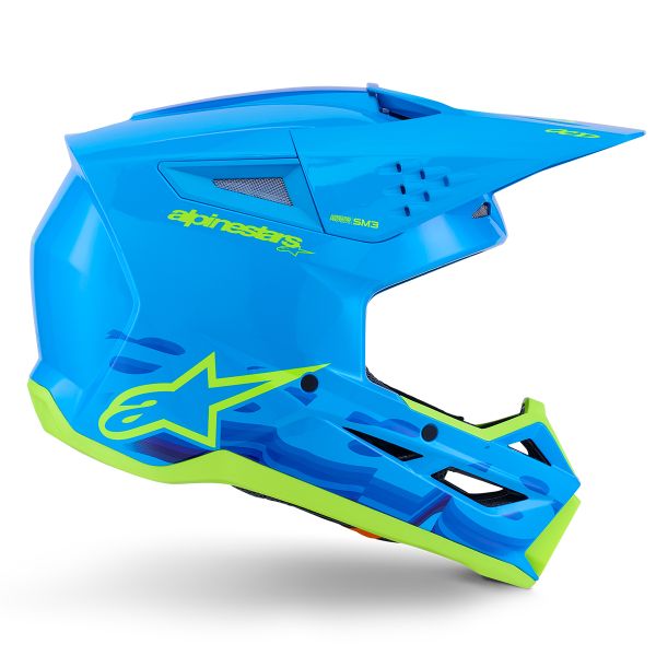 Alpinestars S-M3 Force Cyan Glossy