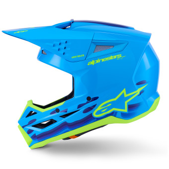 Alpinestars S-M3 Force Cyan Glossy