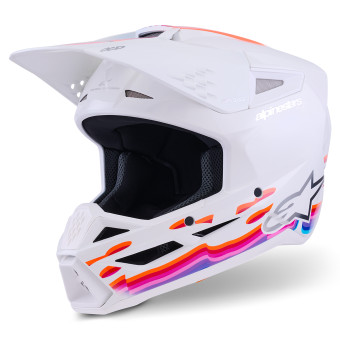 Casque Cross Alpinestars S-M3 Force White Glossy Casque Cross Alpinestars S-M3 Force White Glossy