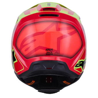 Alpinestars S-M3 Fray Red Yellow Fluo Black Glossy