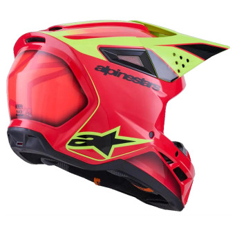 Alpinestars S-M3 Fray Red Yellow Fluo Black Glossy