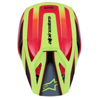 Alpinestars S-M3 Fray Red Yellow Fluo Black Glossy