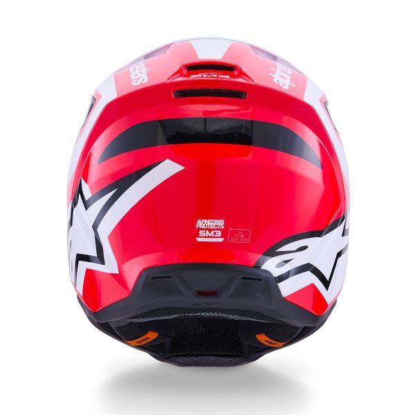 Alpinestars S-M3 Heat Red White Black Glossy