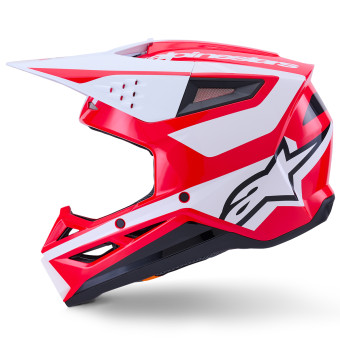 Alpinestars S-M3 Heat Red White Black Glossy