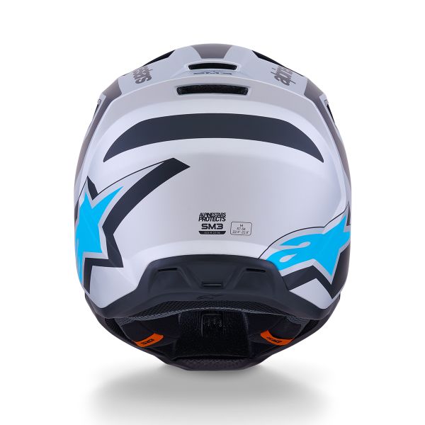 Alpinestars S-M3 Heat Silver Blue Black Matt
