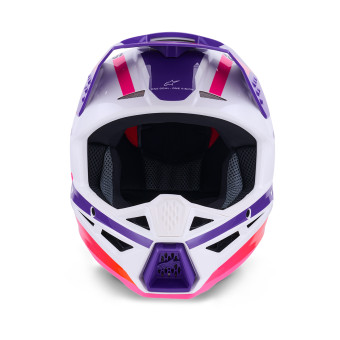 Alpinestars S-M3 Heat White Purple Pink Glossy