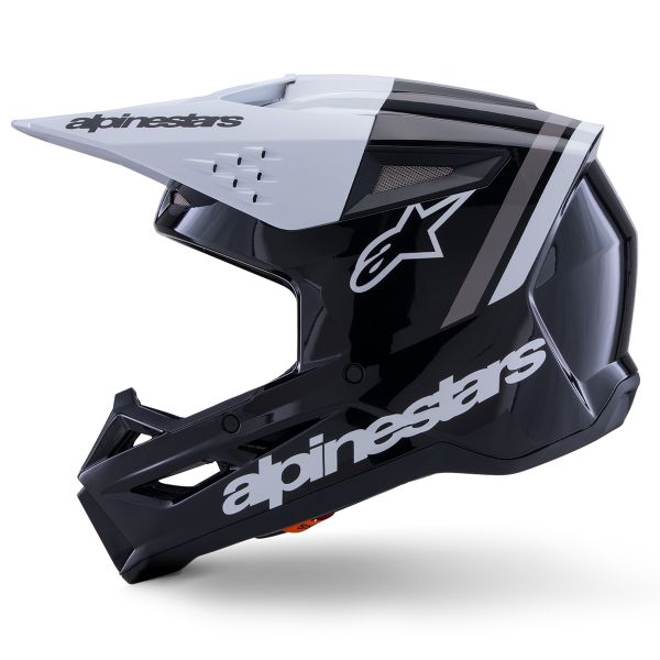 Alpinestars S-M3 Radium Black White Gray Glossy