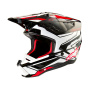 Casque Cross Alpinestars S-M5 Action 2 Black White Bright Red