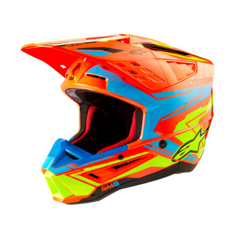 Cross Alpinestars S-M5 Action 2 Orange Fluo Cyan Yellow Fluo
