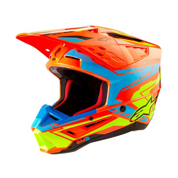 Cross Alpinestars S-M5 Action 2 Orange Fluo Cyan Yellow Fluo Cross Alpinestars S-M5 Action 2 Orange Fluo Cyan Yellow Fluo