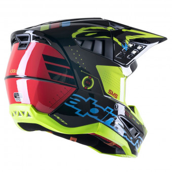 Alpinestars S-M5 Action Black Cyan Yellow Fluo