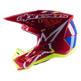 Alpinestars S-M5 Action Bright Red White Yellow Fluo