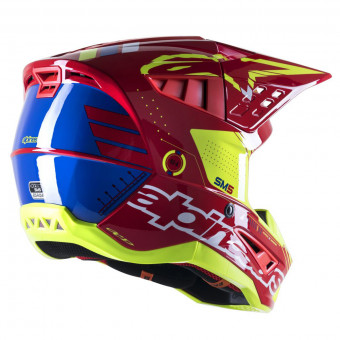 Alpinestars S-M5 Action Bright Red White Yellow Fluo