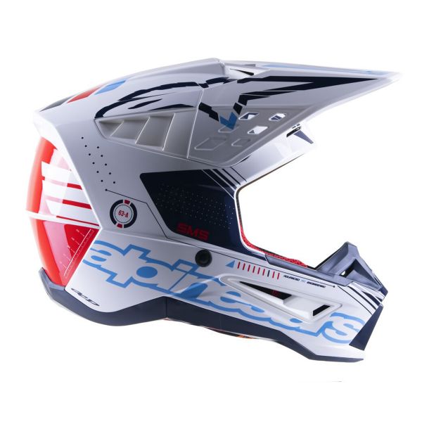 Alpinestars S-M5 Action White Cyan Dark Blue