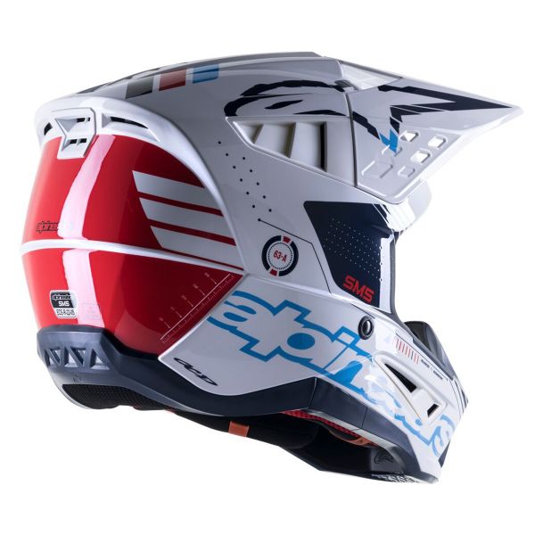 Alpinestars S-M5 Action White Cyan Dark Blue