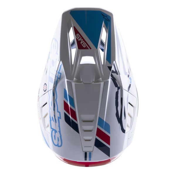 Alpinestars S-M5 Action White Cyan Dark Blue