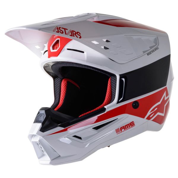 Cross Alpinestars S-M5 Bond White Red Cross Alpinestars S-M5 Bond White Red