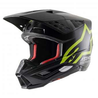 Casque Cross Alpinestars S-M5 Compass ECE Yellow Fluo Matt Casque Cross Alpinestars S-M5 Compass ECE Yellow Fluo Matt