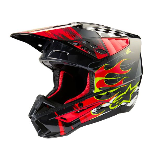 Cross Alpinestars S-M5 Rash Dark Grey Bright Red