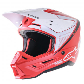 Cross Alpinestars S-M5 Rayon Bright Red White Matt