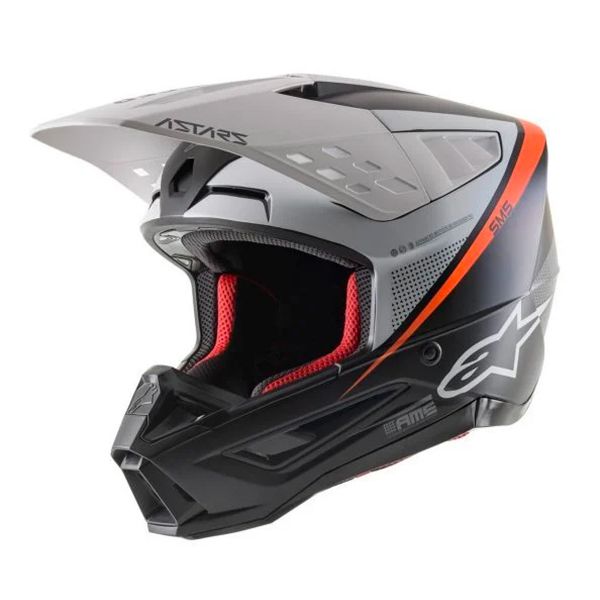 Cross Alpinestars S-M5 Rayon ECE Black White Orange
