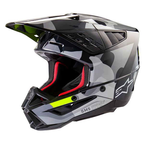 Cross Alpinestars S-M5 Rover 2 Dark Grey Yellow Fluo