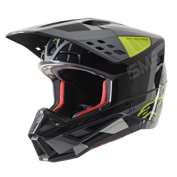Cross Alpinestars S-M5 Rover ECE Yellow Fluo Gray Camo