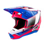 Casque Cross Alpinestars S-M5 Sail White Diva Pink Enamel Blue