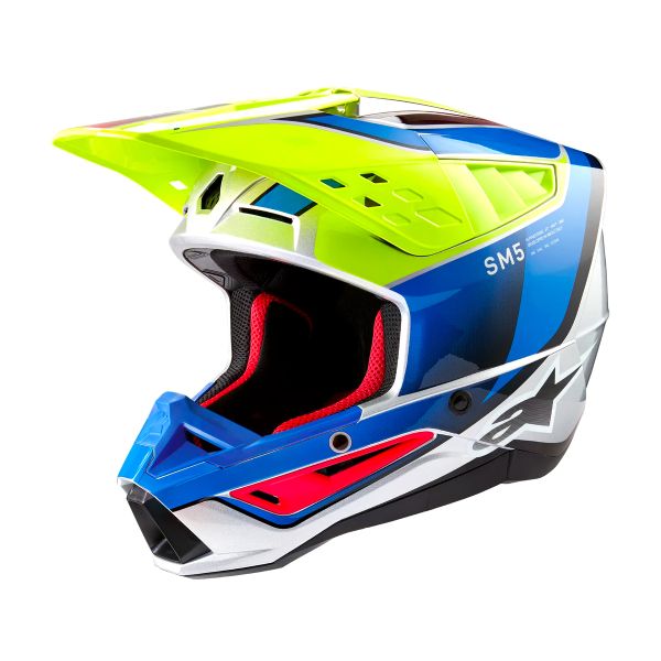 Cross Alpinestars S-M5 Sail Yellow Fluo Enamel Blue Silver Cross Alpinestars S-M5 Sail Yellow Fluo Enamel Blue Silver